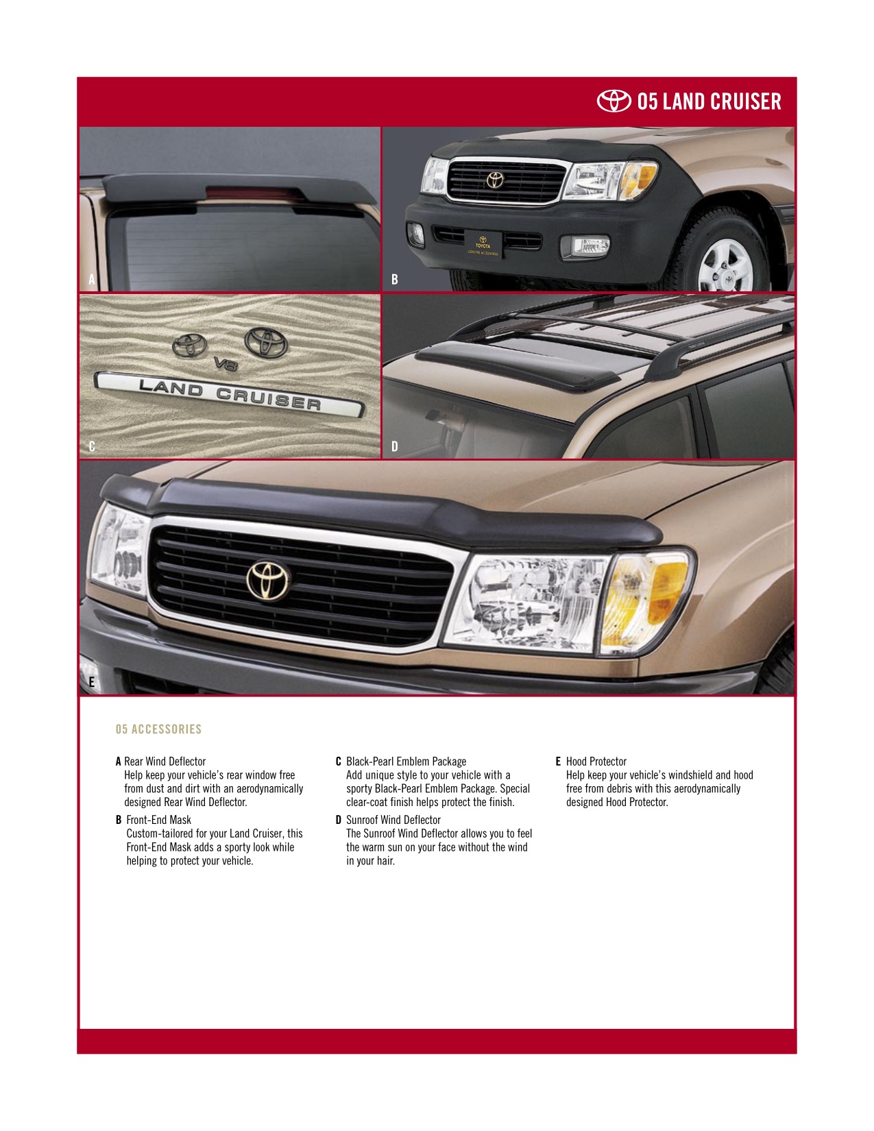 2005 Toyota Land Cruiser Brochure Page 4